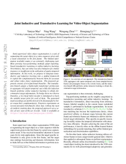 Joint Inductive and Transductive Learning for Video Object Segmentation