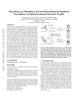 #StayHome or #Marathon? Social Media Enhanced Pandemic Surveillance on
  Spatial-temporal Dynamic Graphs