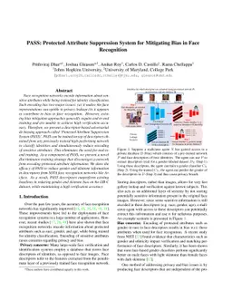 PASS: Protected Attribute Suppression System for Mitigating Bias in Face
  Recognition