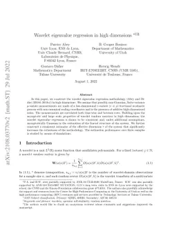 Wavelet eigenvalue regression in high dimensions