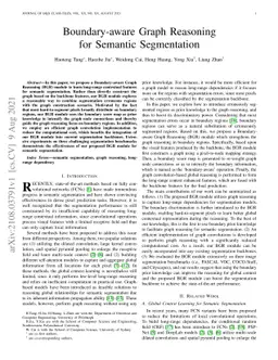 Boundary-aware Graph Reasoning for Semantic Segmentation