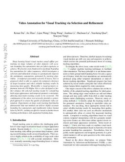 Video Annotation for Visual Tracking via Selection and Refinement