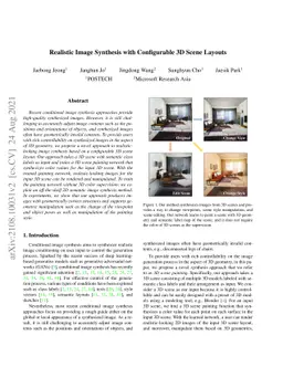 Realistic Image Synthesis with Configurable 3D Scene Layouts