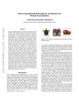 Discovering Spatial Relationships by Transformers for Domain
  Generalization