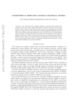 Symmetries in Directed Gaussian Graphical Models