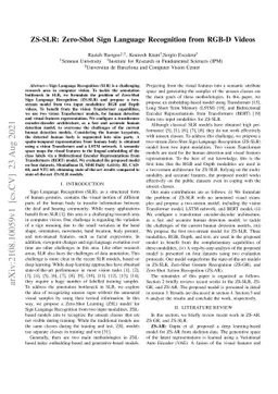 ZS-SLR: Zero-Shot Sign Language Recognition from RGB-D Videos