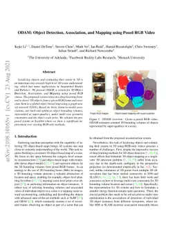 ODAM: Object Detection, Association, and Mapping using Posed RGB Video