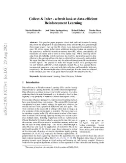 Collect & Infer -- a fresh look at data-efficient Reinforcement Learning