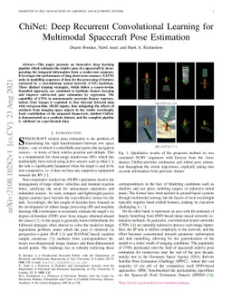 ChiNet: Deep Recurrent Convolutional Learning for Multimodal Spacecraft
  Pose Estimation