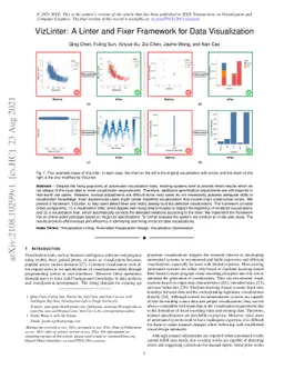 VizLinter: A Linter and Fixer Framework for Data Visualization