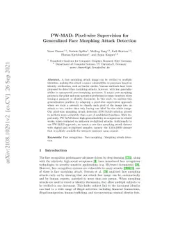 PW-MAD: Pixel-wise Supervision for Generalized Face Morphing Attack
  Detection