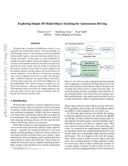 Exploring Simple 3D Multi-Object Tracking for Autonomous Driving