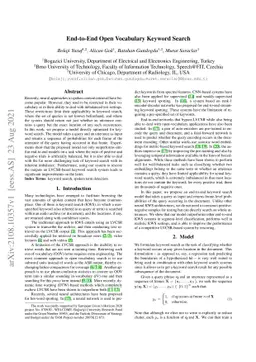 End-to-End Open Vocabulary Keyword Search
