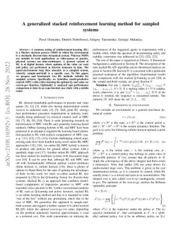 A generalized stacked reinforcement learning method for sampled systems