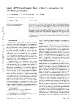 Graph-LDA: Graph Structure Priors to Improve the Accuracy in Few-Shot
  Classification