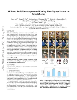 ARShoe: Real-Time Augmented Reality Shoe Try-on System on Smartphones