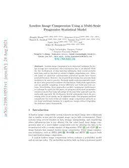 Lossless Image Compression Using a Multi-Scale Progressive Statistical
  Model