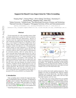 Support-Set Based Cross-Supervision for Video Grounding