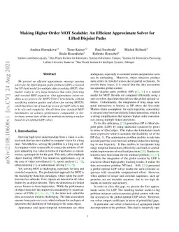 Making Higher Order MOT Scalable: An Efficient Approximate Solver for
  Lifted Disjoint Paths
