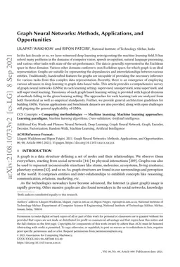 Graph Neural Networks: Methods, Applications, and Opportunities