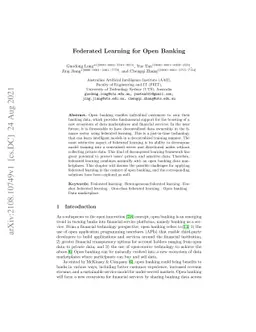 Federated Learning for Open Banking