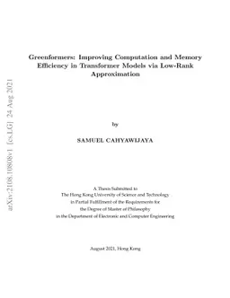Greenformers: Improving Computation and Memory Efficiency in Transformer
  Models via Low-Rank Approximation