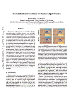 Reconcile Prediction Consistency for Balanced Object Detection