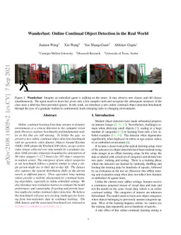 Wanderlust: Online Continual Object Detection in the Real World