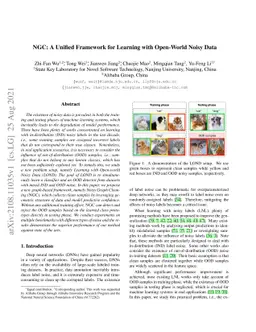 NGC: A Unified Framework for Learning with Open-World Noisy Data