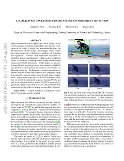 Localization Uncertainty-Based Attention for Object Detection