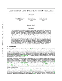 Learning From Long-Tailed Data With Noisy Labels