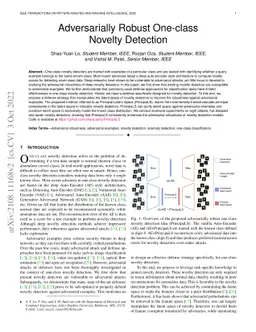 Adversarially Robust One-class Novelty Detection