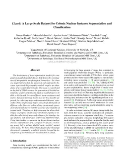 Lizard: A Large-Scale Dataset for Colonic Nuclear Instance Segmentation
  and Classification