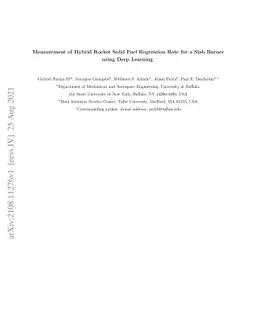 Measurement of Hybrid Rocket Solid Fuel Regression Rate for a Slab
  Burner using Deep Learning
