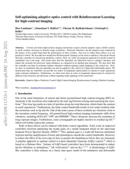 Self-optimizing adaptive optics control with Reinforcement Learning for
  high-contrast imaging