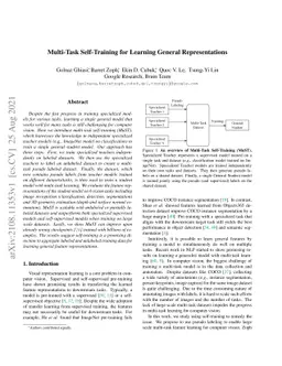 Multi-Task Self-Training for Learning General Representations