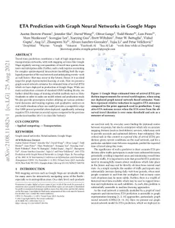 ETA Prediction with Graph Neural Networks in Google Maps