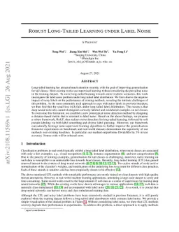 Robust Long-Tailed Learning under Label Noise
