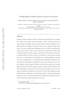 Graph-guided random forest for gene set selection