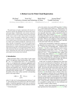 A Robust Loss for Point Cloud Registration