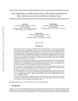 A Comparison of Deep Saliency Map Generators on Multispectral Data in
  Object Detection