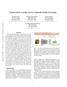 A Framework for Learning Ante-hoc Explainable Models via Concepts