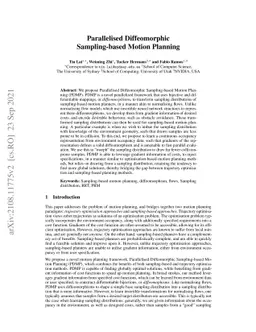 Parallelised Diffeomorphic Sampling-based Motion Planning