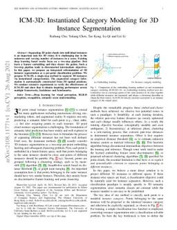 ICM-3D: Instantiated Category Modeling for 3D Instance Segmentation