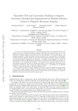 Ensemble CNN and Uncertainty Modeling to Improve Automatic
  Identification/Segmentation of Multiple Sclerosis Lesions in Magnetic
  Resonance Imaging