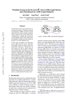 Weisfeiler-Leman in the BAMBOO: Novel AMR Graph Metrics and a Benchmark
  for AMR Graph Similarity