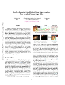 LocTex: Learning Data-Efficient Visual Representations from Localized
  Textual Supervision