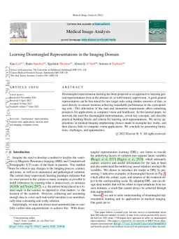 Learning Disentangled Representations in the Imaging Domain