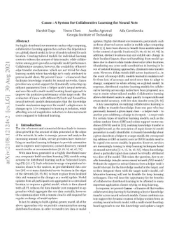 Canoe : A System for Collaborative Learning for Neural Nets