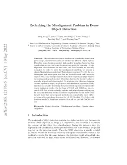 Rethinking the Misalignment Problem in Dense Object Detection